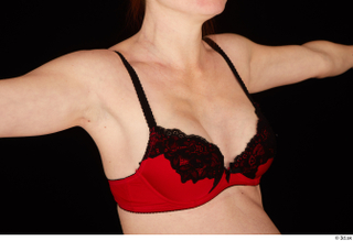 Charity 2 breast chest red bra underwear upper body 0005.jpg